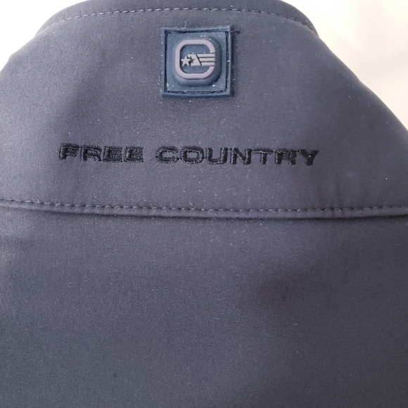 Free Country Mens Soft Shell Grey/Black Jacket Size Medium NWT - Picture 15 of 16
